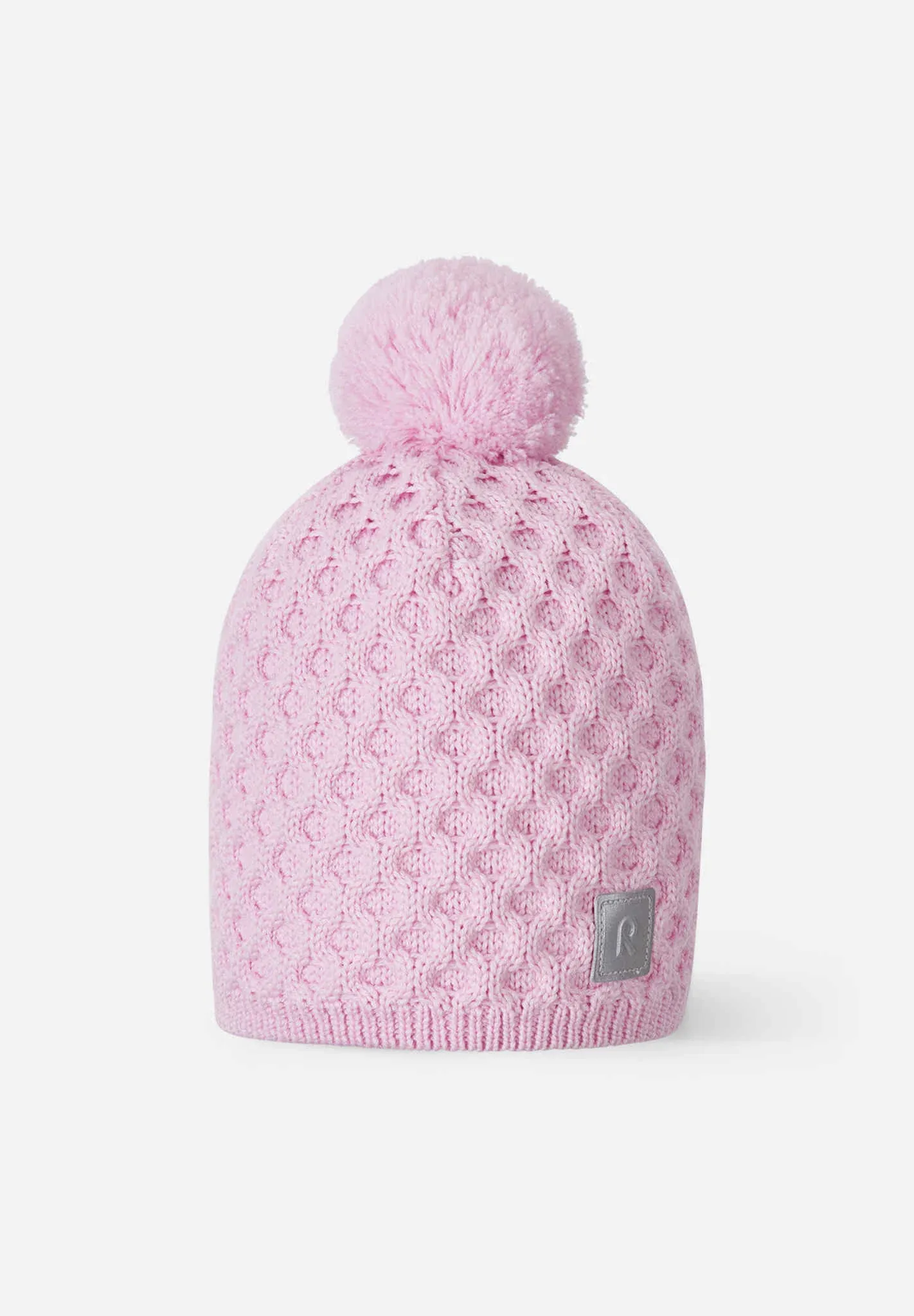 

Детская шапка-бини из мериносовой шерсти Nyksund Reima, цвет Pale Rose