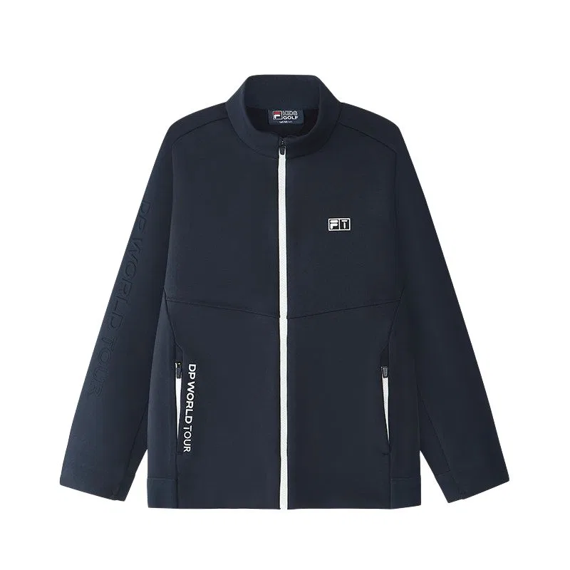 Куртка Fashion Classic из спортивного трикотажного флиса на подкладке, с воротником-стойкой и длинным рукавом FILA KIDS, RD Royal Blue-NV