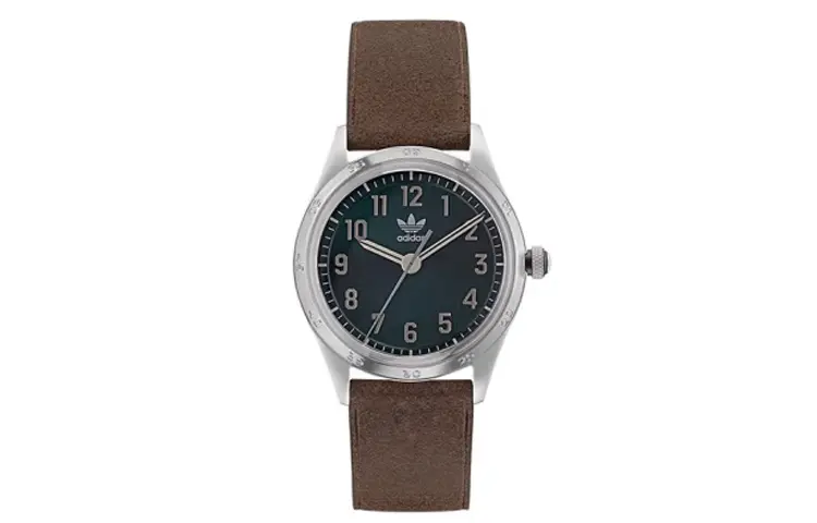 

Adidas Originals Часы Wrist Watch Quartz Movement Leather Strap Green Dial Men's Watch, Green Dial