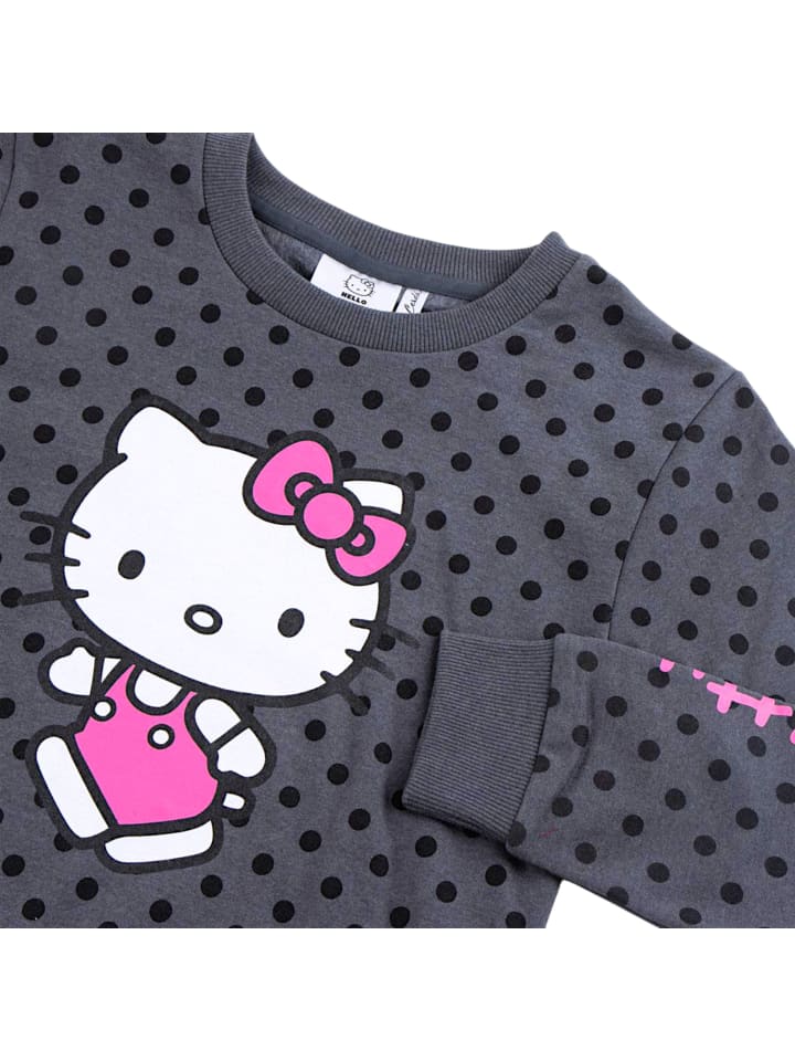 Cerda Толстовка Hello Kitty в горошек темно-серого цвета — фото 2