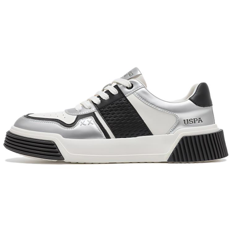 

U.S. POLO ASSN. Мужские скейтерские кроссовки Silver Black, цвет Silver Black