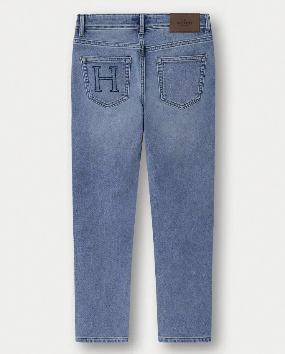 Джинсы Regular Fit Light для мальчика Hackett, синий — фото 2