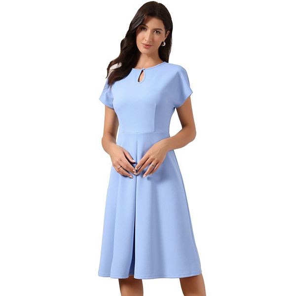 

Летнее платье для женщин casual с коротким рукавом выше колена a line для работы Inspire Chic