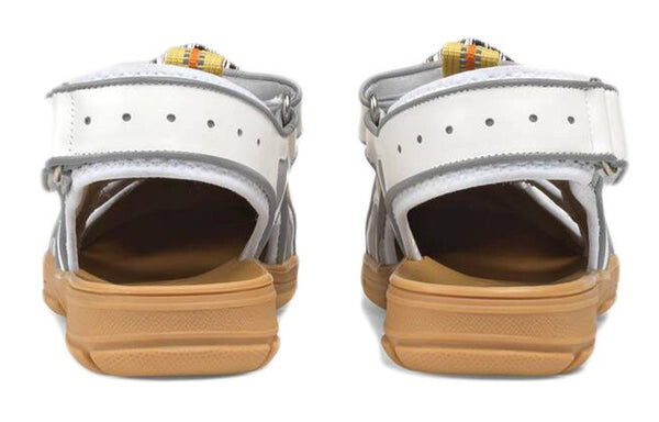 Сандалии tinsel sport sandals 'crystal white grey' Gucci, белый — фото 3