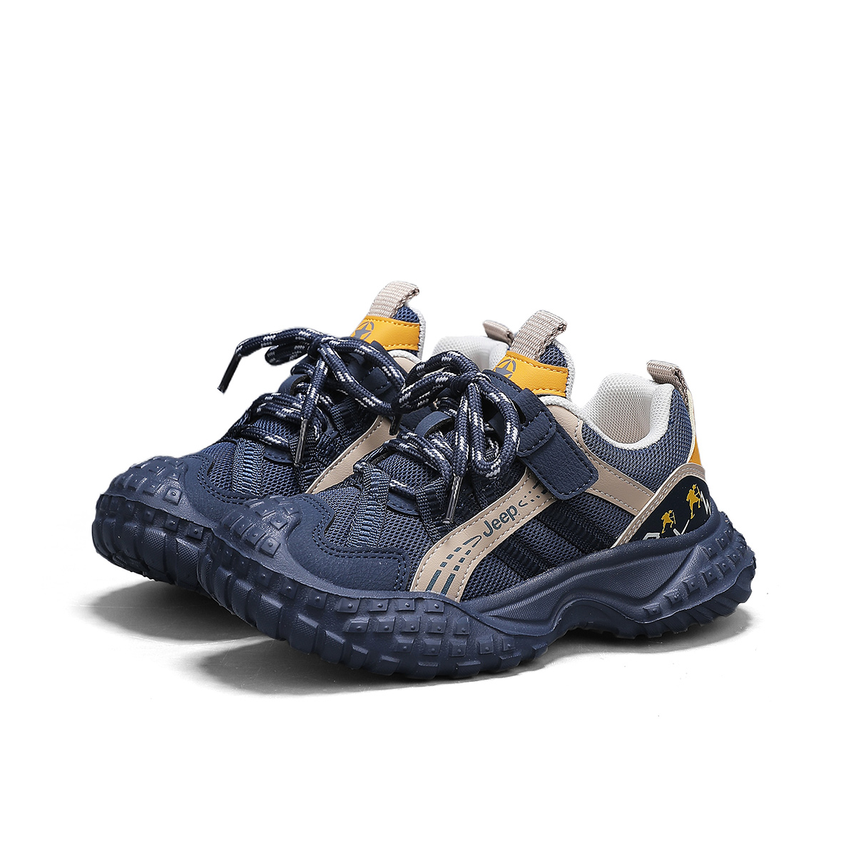 Кроссовки Low top Running Shoes для детей Jeep, экрю/розовый красный — фото 4