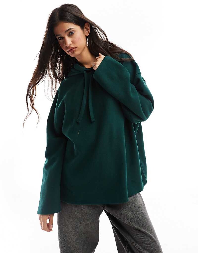 

ASOS DESIGN – супермягкая темно-зеленая толстовка оверсайз, входит в комплект