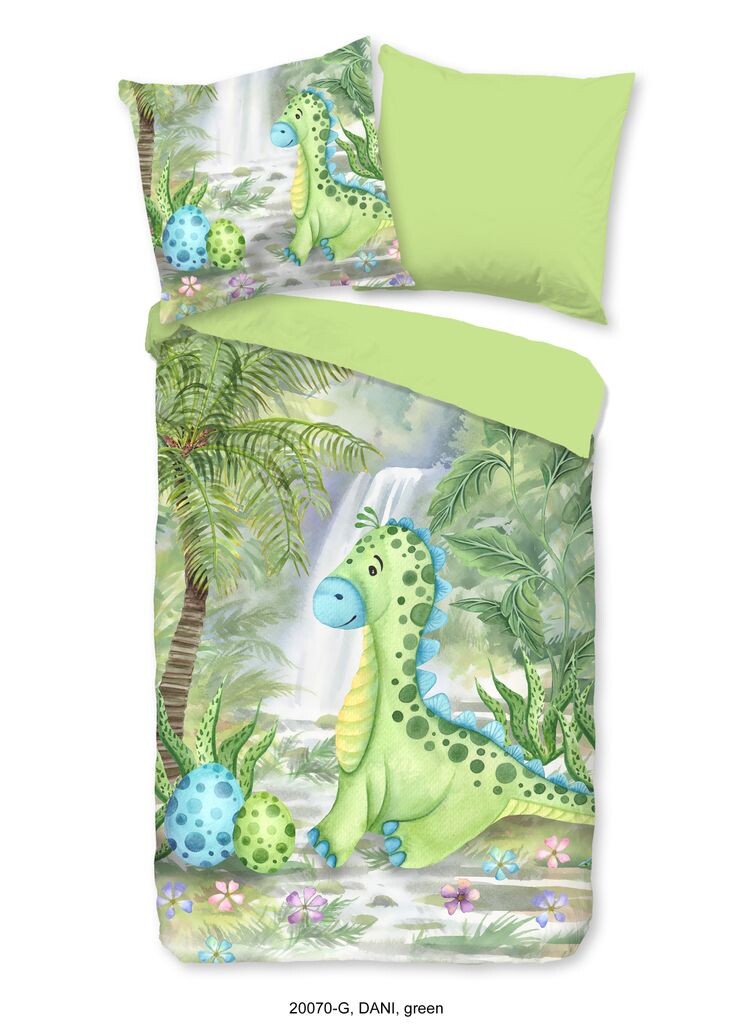 

Детское постельное белье Good Morning Dino - 135х200 см - 100% хлопок Muller Textil