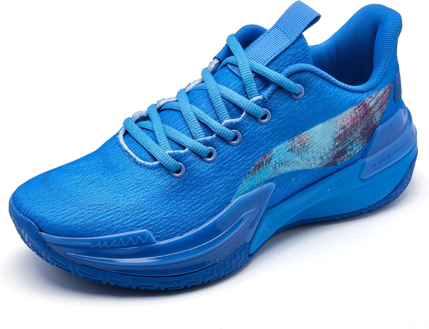 

Мужские кроссовки Graffiti для баскетбола с высокими берцами, спортивная обувь с противоскользящей резиновой подошвой для спорта в помещении и на улице, для бега и тренировок, уличная одежда Kniaiwx, синий