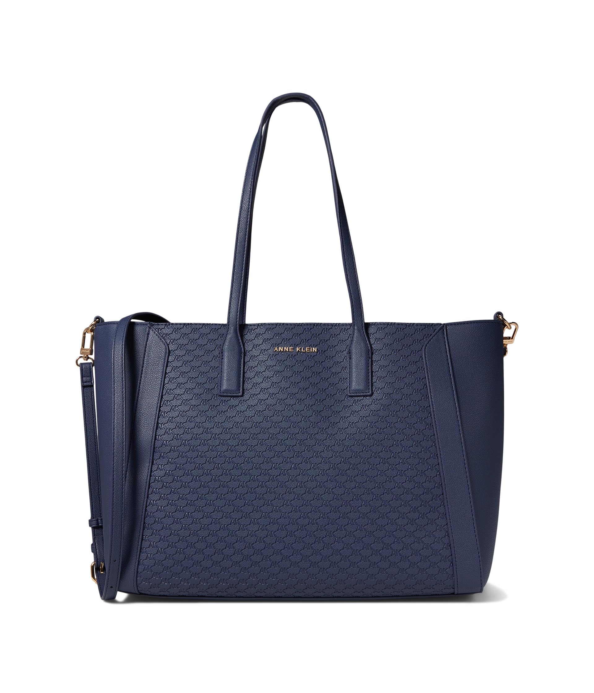 

Сумка-тоут Anne Klein Embossed Logo Work Tote With Laptop, цвет Midnight