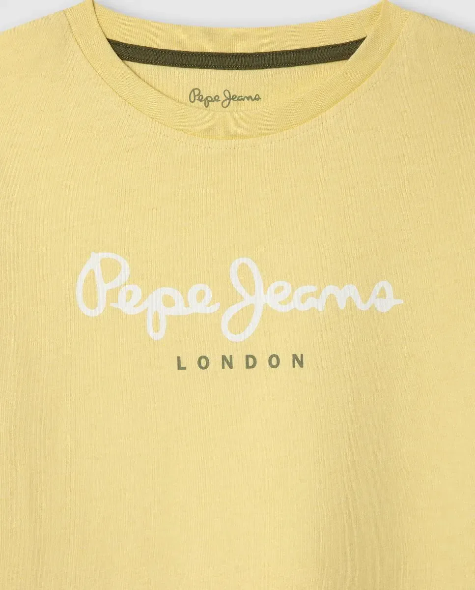 Детская футболка New Art Pepe Jeans, желтый — фото 3