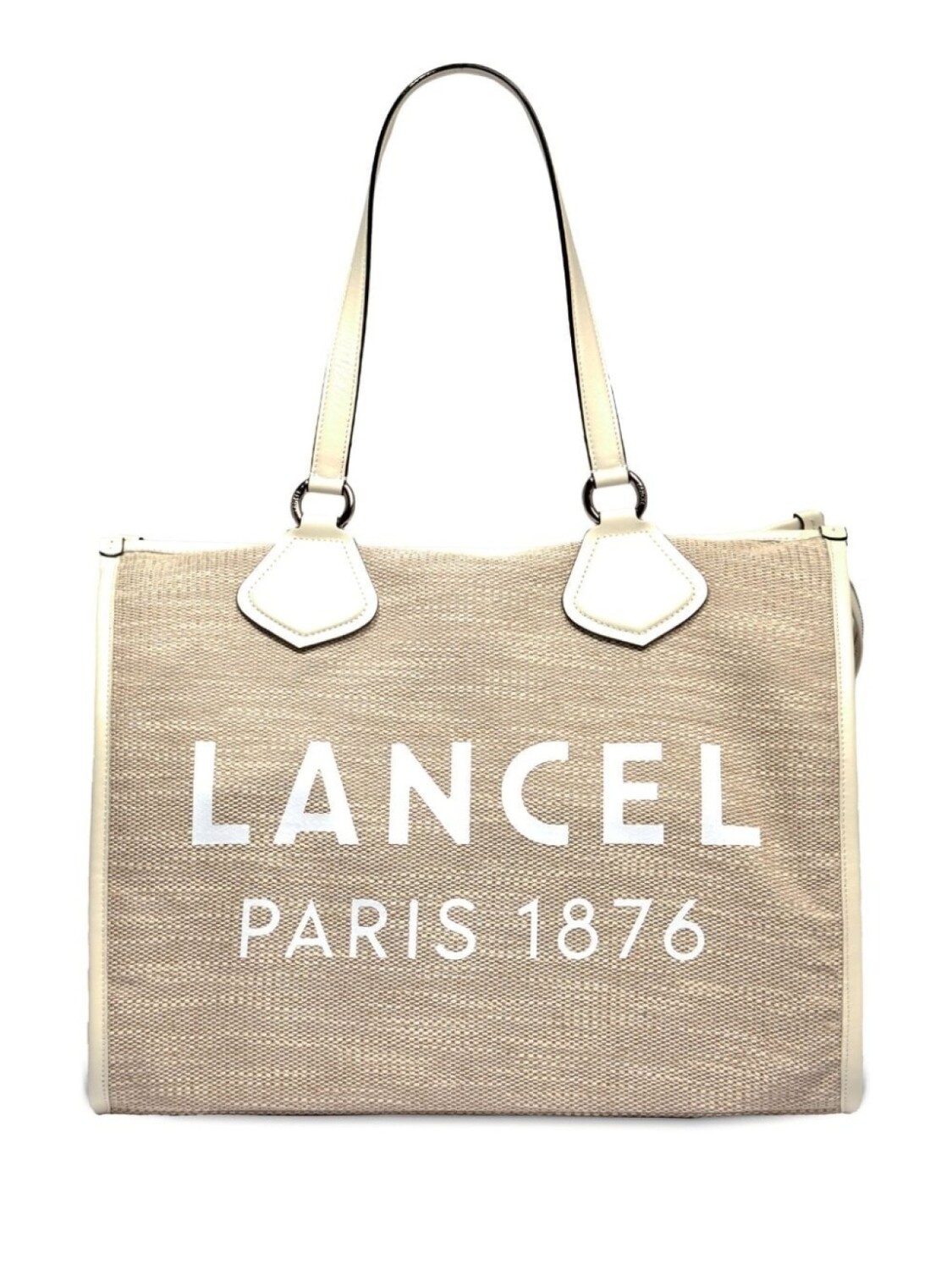

Lancel большая сумка-тоут с логотипом, нейтральный цвет