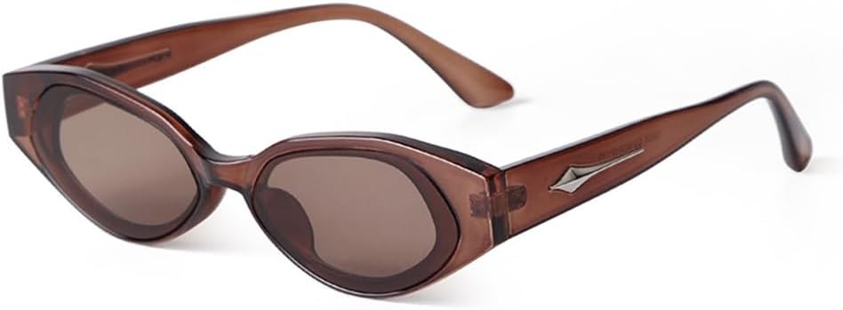 

Винтажные овальные солнцезащитные очки для женщин, роскошные модные солнцезащитные очки для мужчин, стильные панк-очки с заклепками, защита от ультрафиолета UV400 LVTFCO, C2