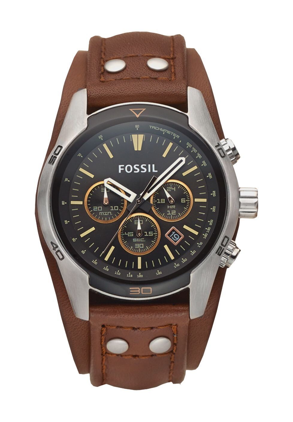 

Мужской хронограф Cochman 2891 FOSSIL, цвет Silber Braun