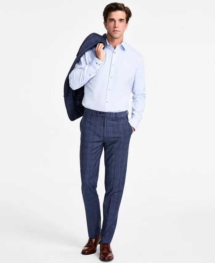

Мужские классические брюки Slim-Fit из шерстяной смеси Calvin Klein, синий