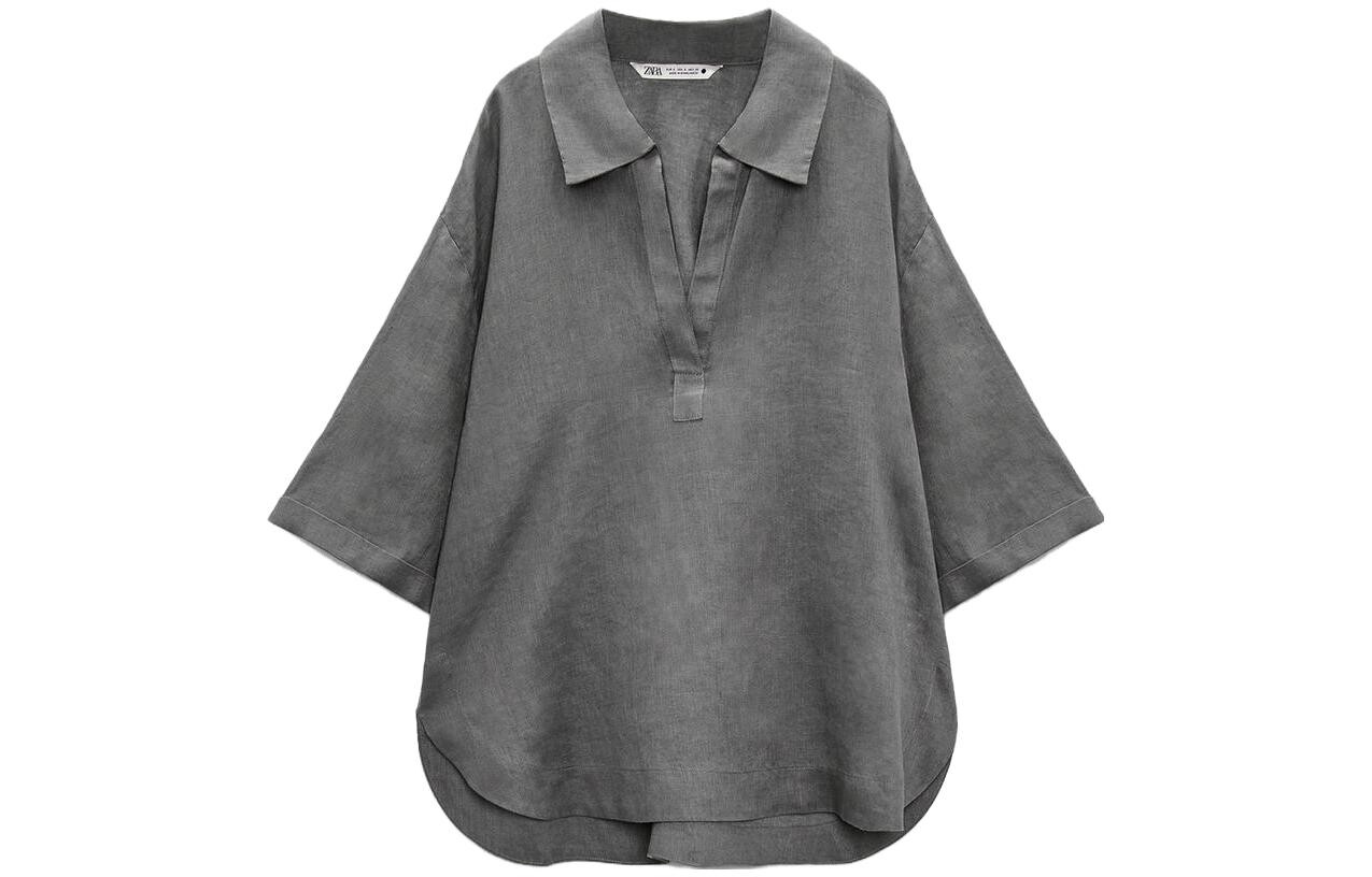 

Рубашка женская серая Zara
