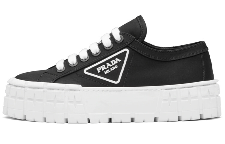 Платформа на колесах из габардина Prada Wmns, цвет «черный»