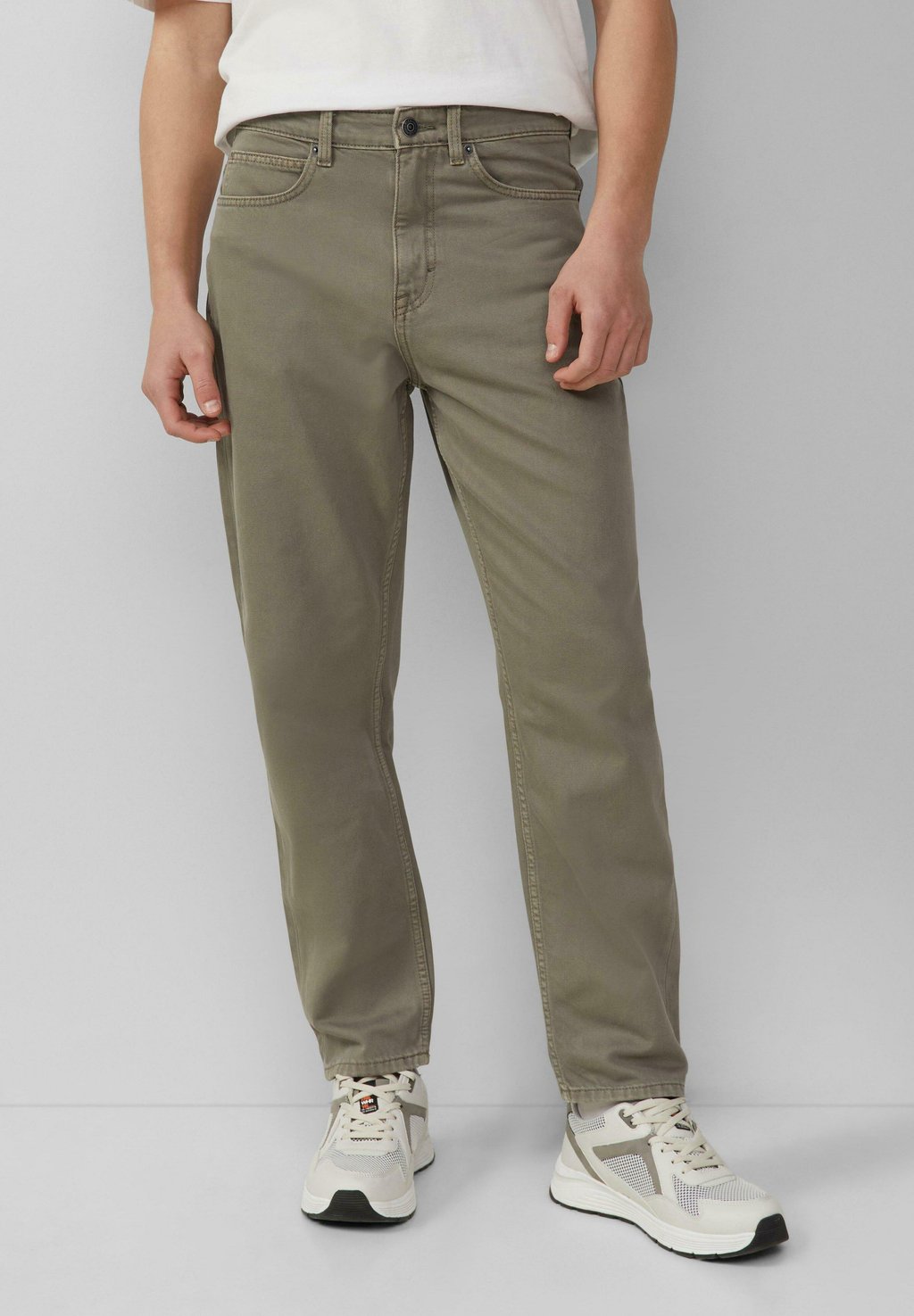 

Зауженные джинсы DEVON MID RISE QS, металлик серый