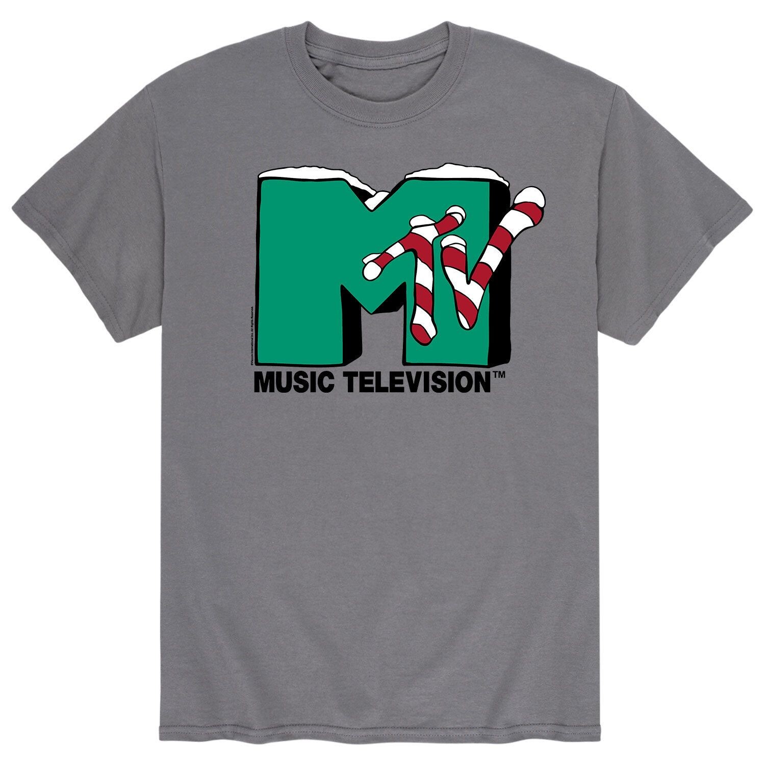 

Мужская футболка MTV Christmas Candy Cane Licensed Character