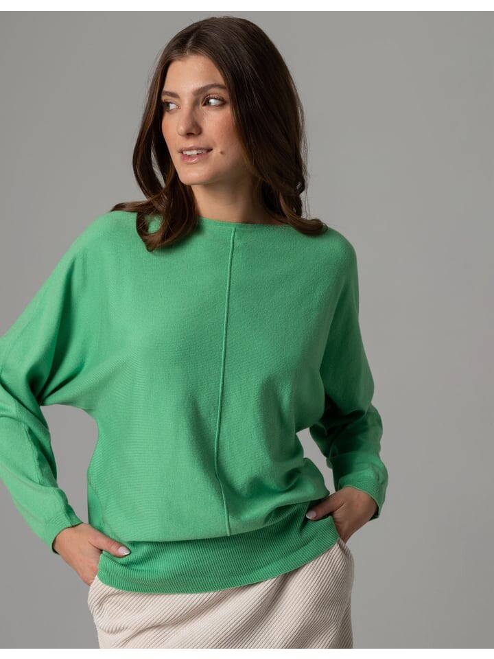 

Пуловер More & More Feinstrickpullover, цвет gruen