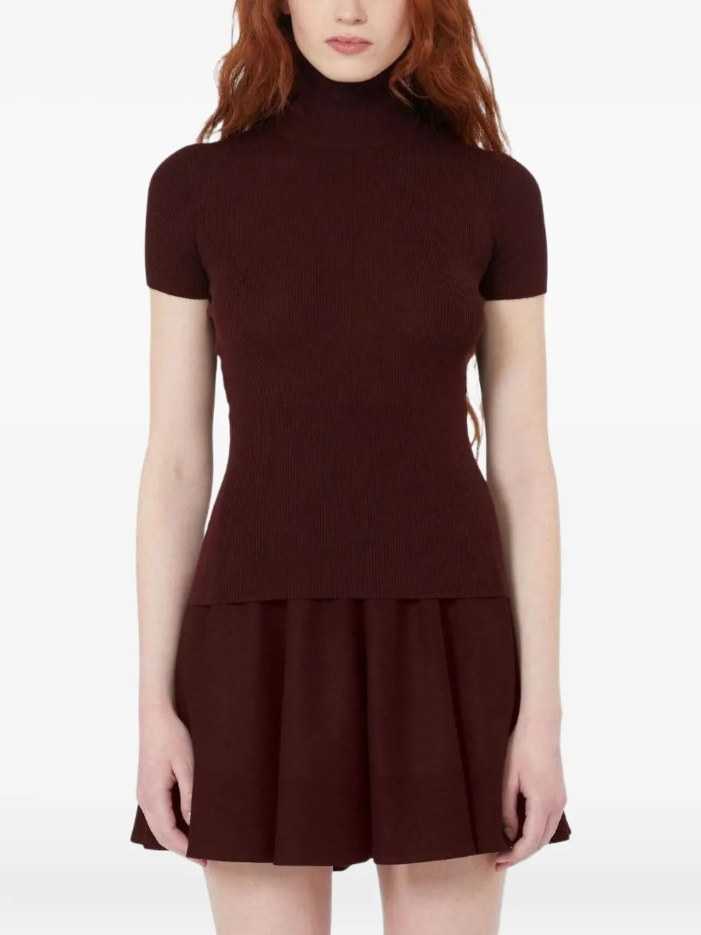 

Водолазка в рубчик Max Mara, красный