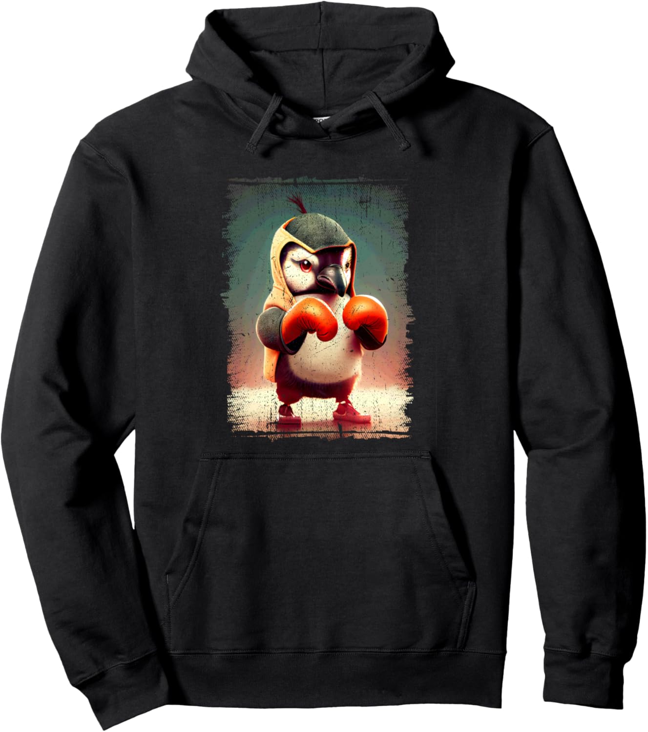 

Худи Penguin Boxing Champions Ready To Fight Penguin Fighter Arctic Boxing Champion, черный