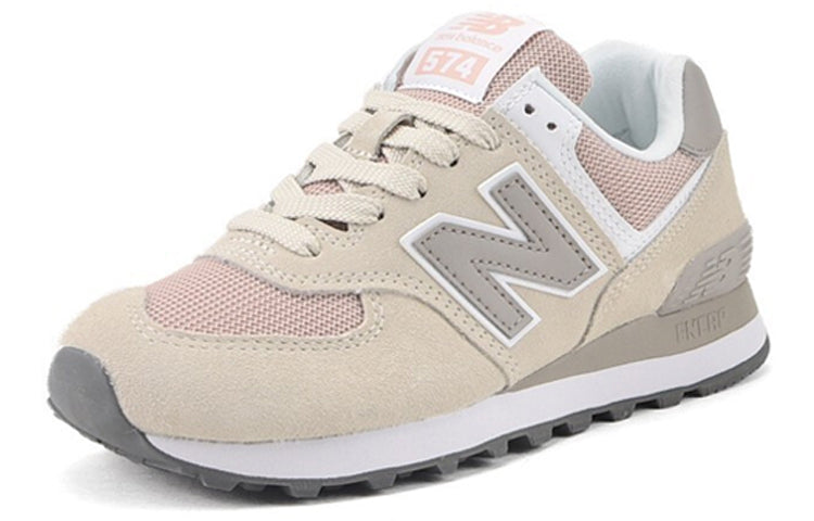 Беговые кроссовки (WMNS) New Balance 574 'Beige Grey White', кремовый — фото 2