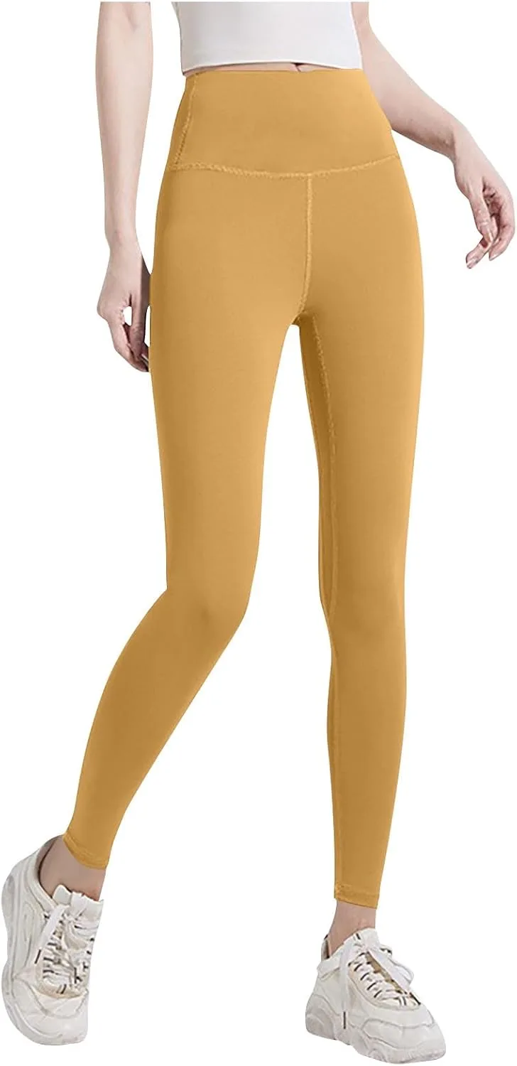 

Высокие леггинсы для женщин с карманами, No See Through, Tummy Control
