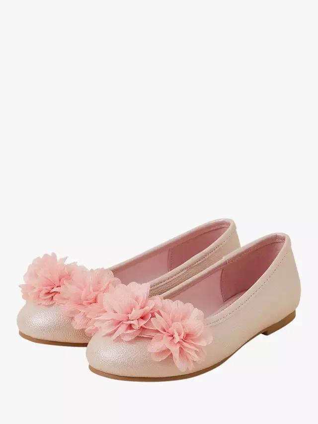 Детские балетки с цветочным орнаментом, розовые Angels by Accessorize — фото 2