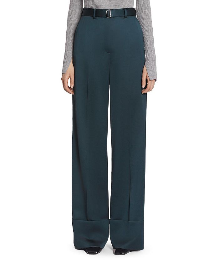 

Широкие брюки с манжетами Lanvin, зеленый