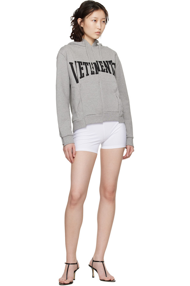 Шорты для йоги с эффектом отжиманий Vetements, белый — фото 4