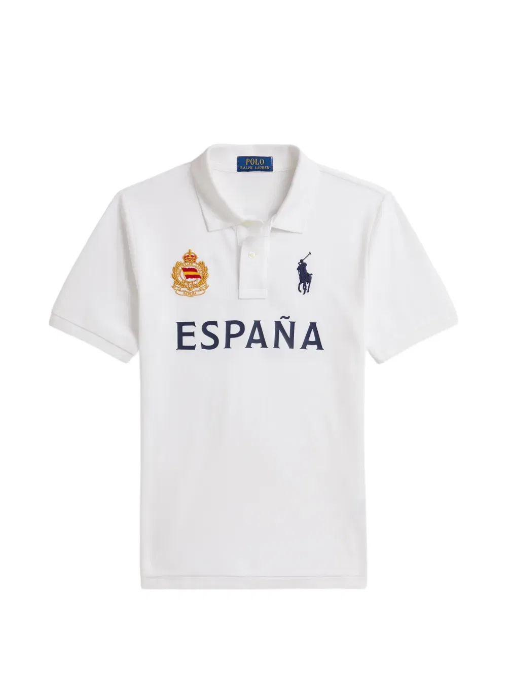 Поло с вышитым логотипом Polo Ralph Lauren Kids, белый