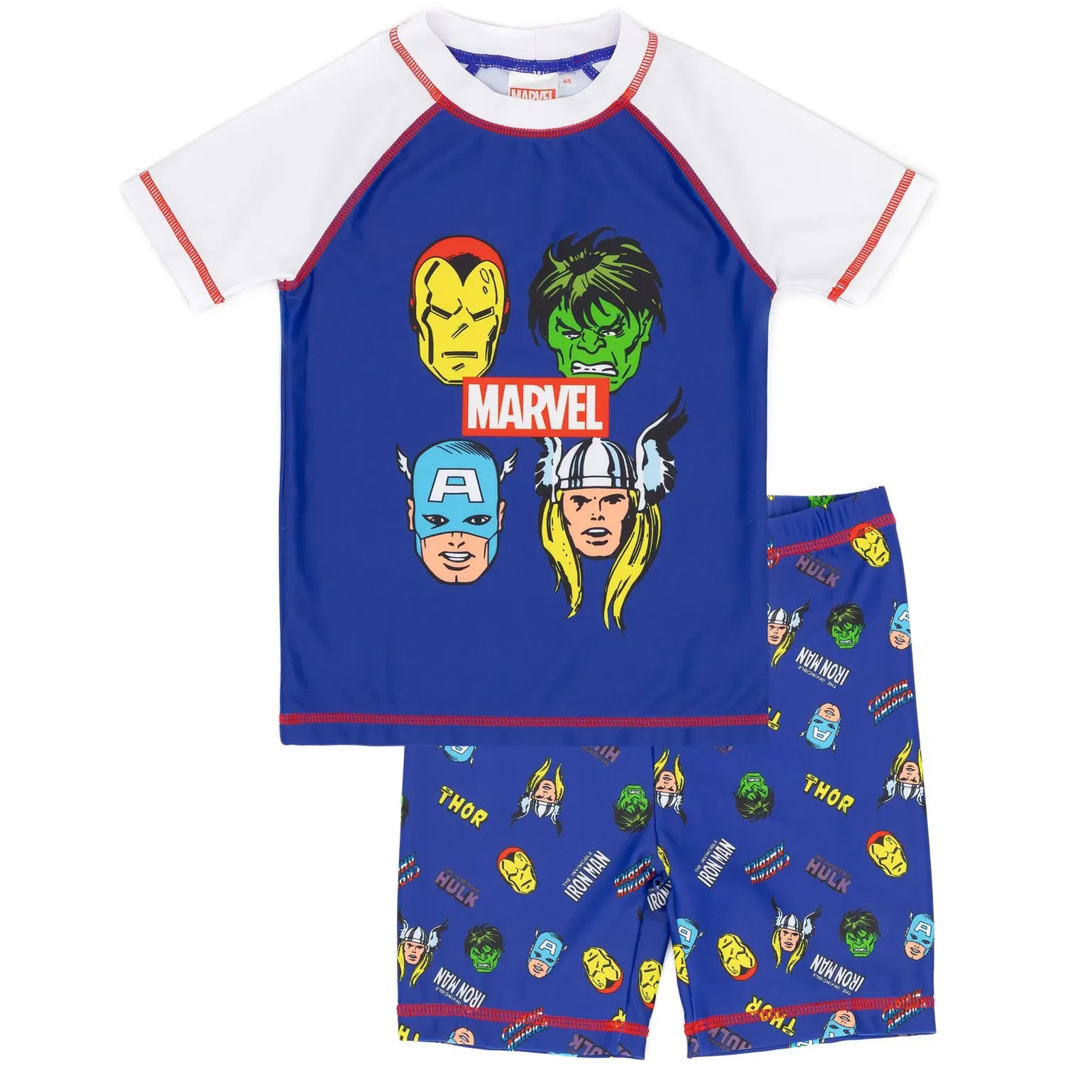 Детский купальный костюм Marvel 2 предмета, синий