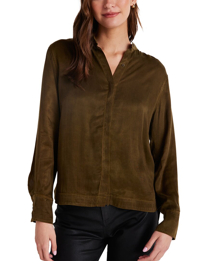 

Блуза Bella Dahl с воротником-стойкой на пуговицах, зеленый