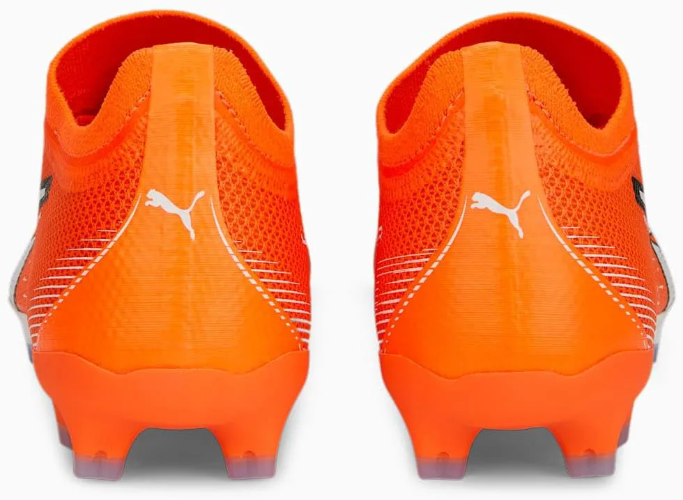 Футбольные бутсы Puma Mens Ultra Match FG, оранжевый/белый/синий — фото 3