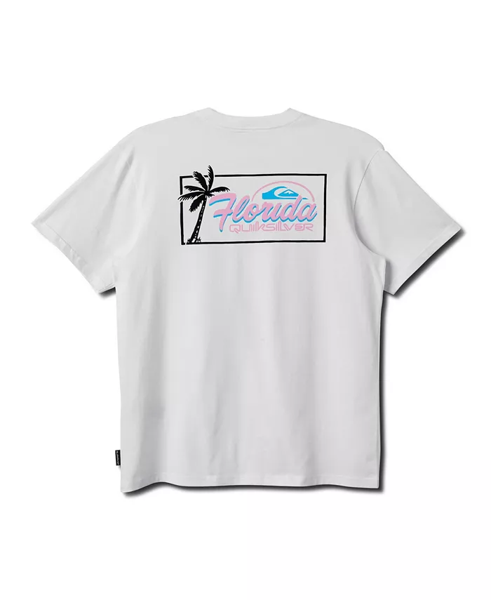 

Мужская футболка с коротким рукавом Florida Palm Badge Quiksilver, белый