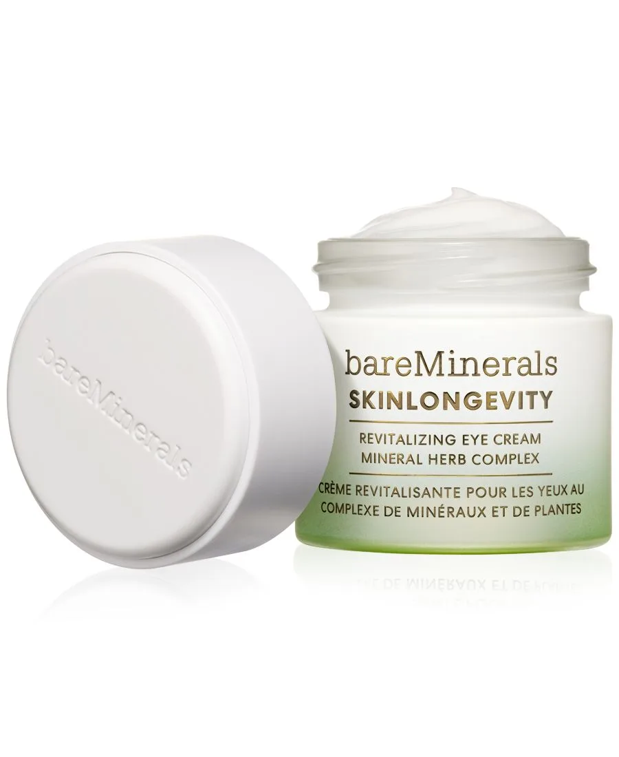 Восстанавливающий крем для глаз SKINLONGEVITY с ниацинамидом BareMinerals, skinlongevity revitalizing eye кремовый