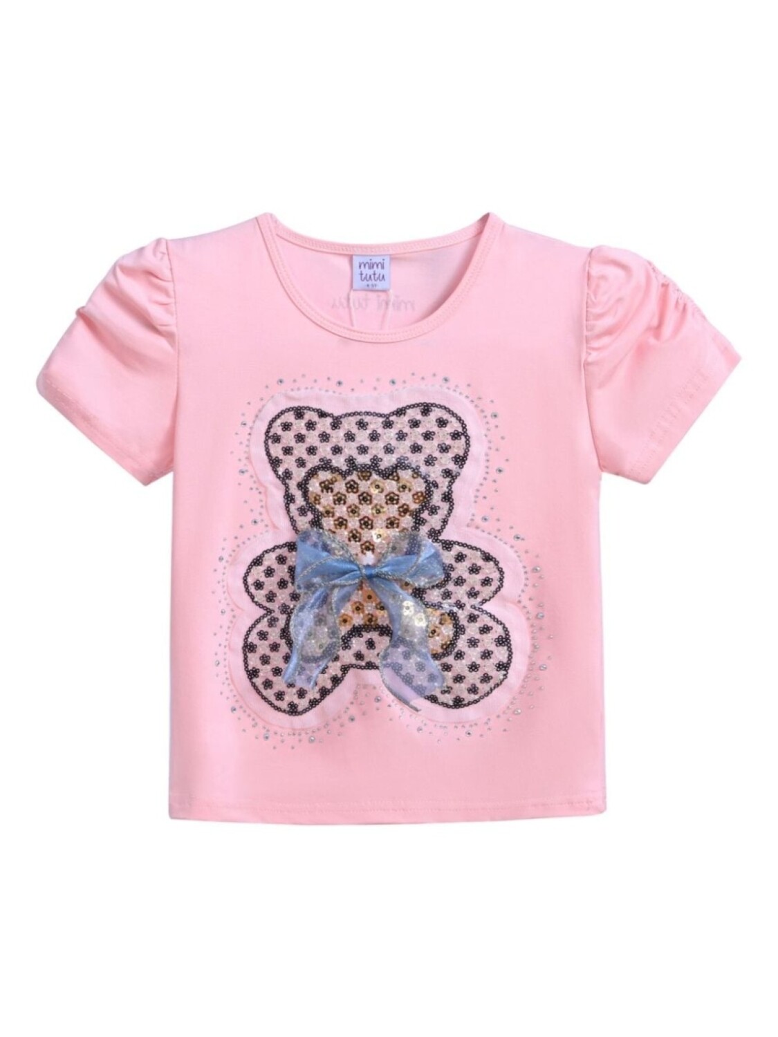 

Футболка с аппликацией Mimi Tutu, розовый