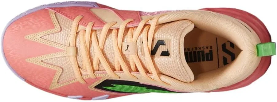 Мужские баскетбольные кроссовки PUMA Scoot Zeros 2K - черные, зеленые — фото 4