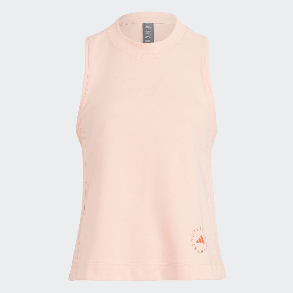 

Топ Adidas ADIDAS BY STELLA MCCARTNEY logo tank top, цвет Blush Pink