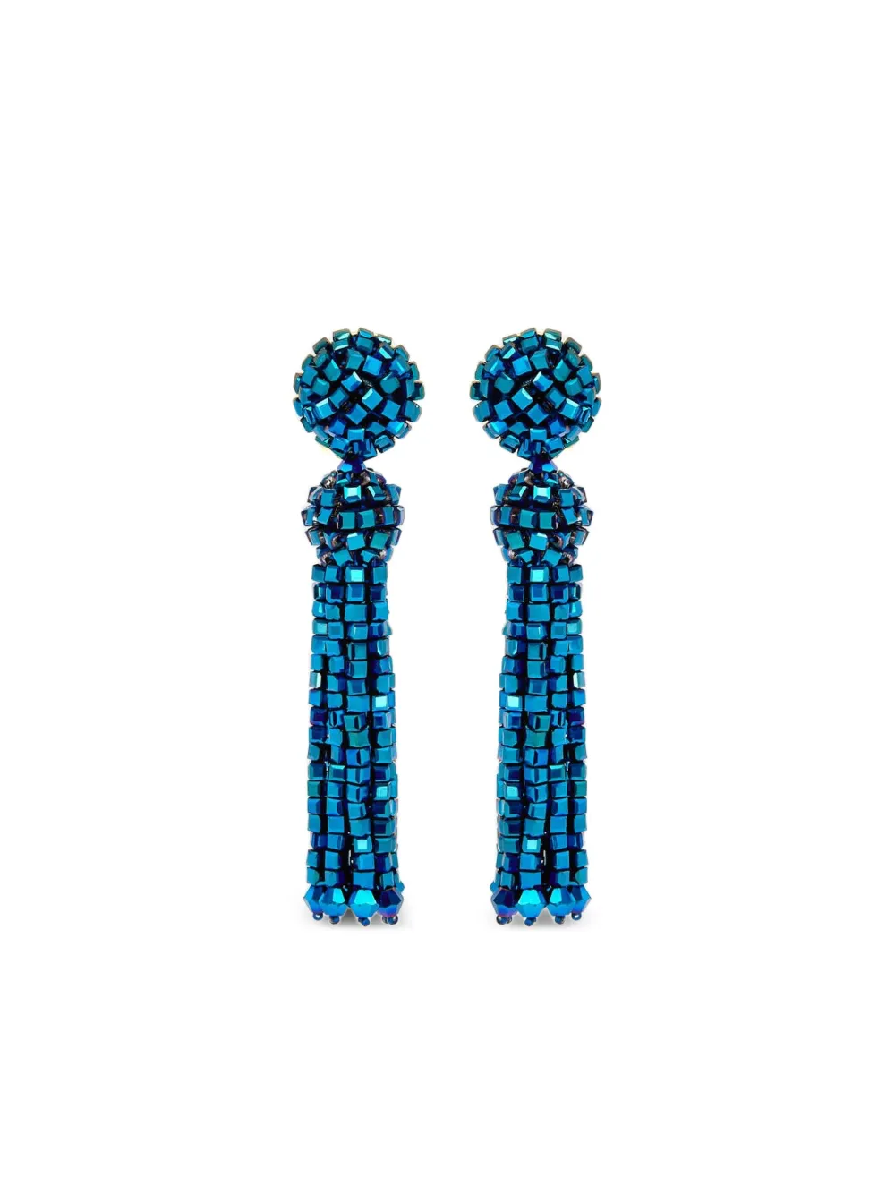 

Серьги с бисером Oscar de la Renta, синий