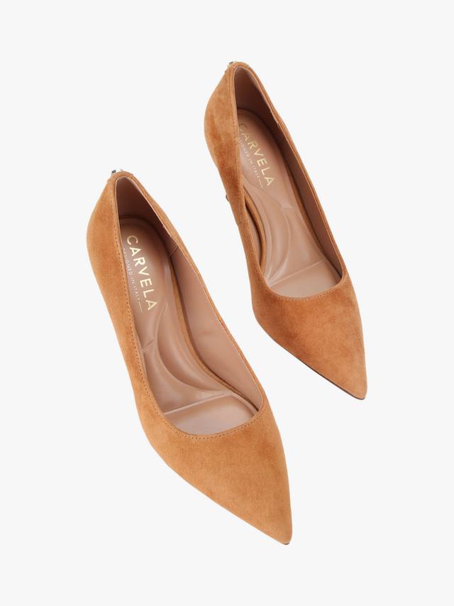 Туфли-лодочки Pompeii на шпильке из замши Carvela, Camel — фото 3