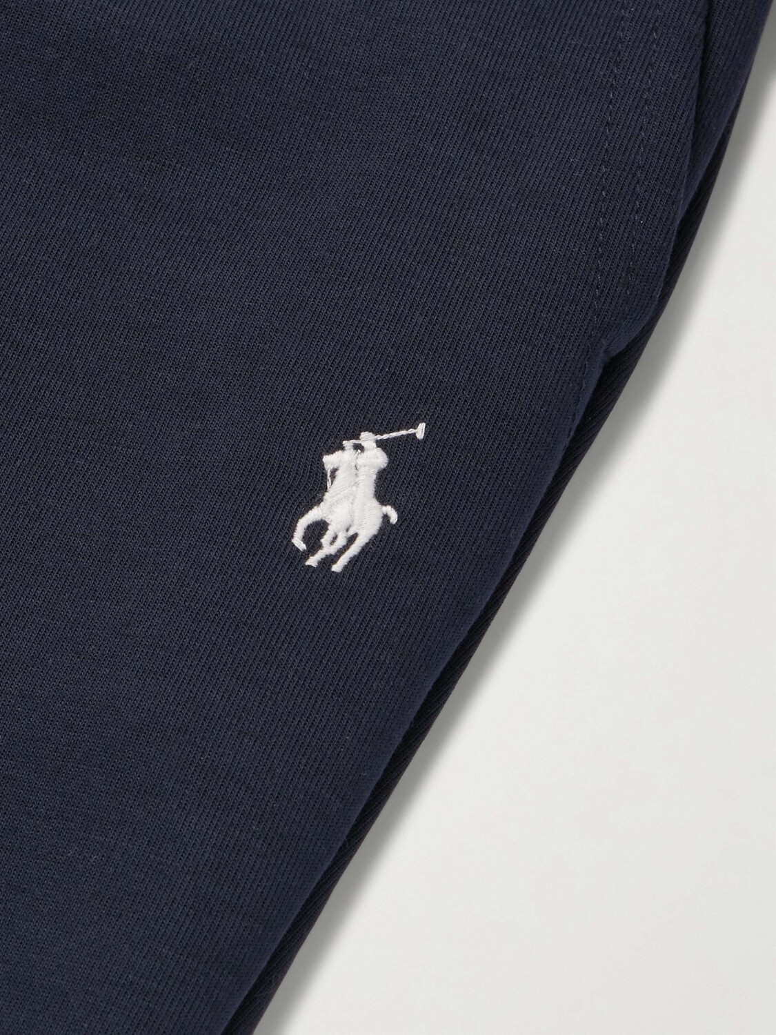 Зауженные спортивные штаны из джерси узкого кроя POLO RALPH LAUREN, нави — фото 3