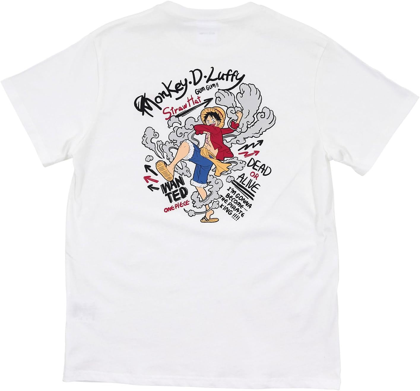 

Мужская футболка с коротким рукавом ONE PICE 572 Luffy (размер M/L/LL) (белый/синий/черный) Airin