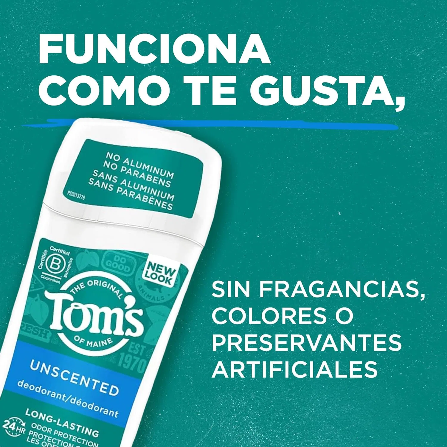 Дезодорант-стик Tom's of Maine Long Lasting Neutral, 64 г Palmolive Optims — фото 2