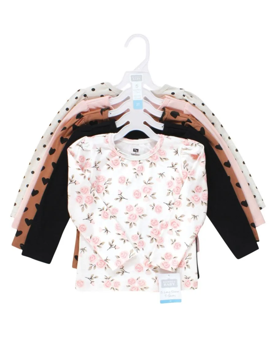 Футболки с длинным рукавом Hudson Baby, cinnamon розовый prints — фото 2