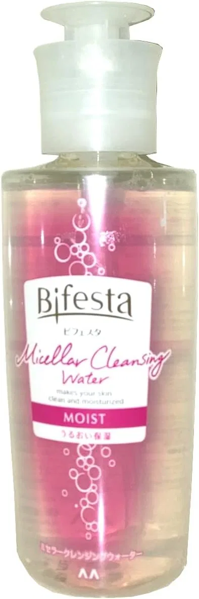 Мицеллярная вода Muji — Bifesta Moist + ватные диски . + 1 ватный диск, 400 мл