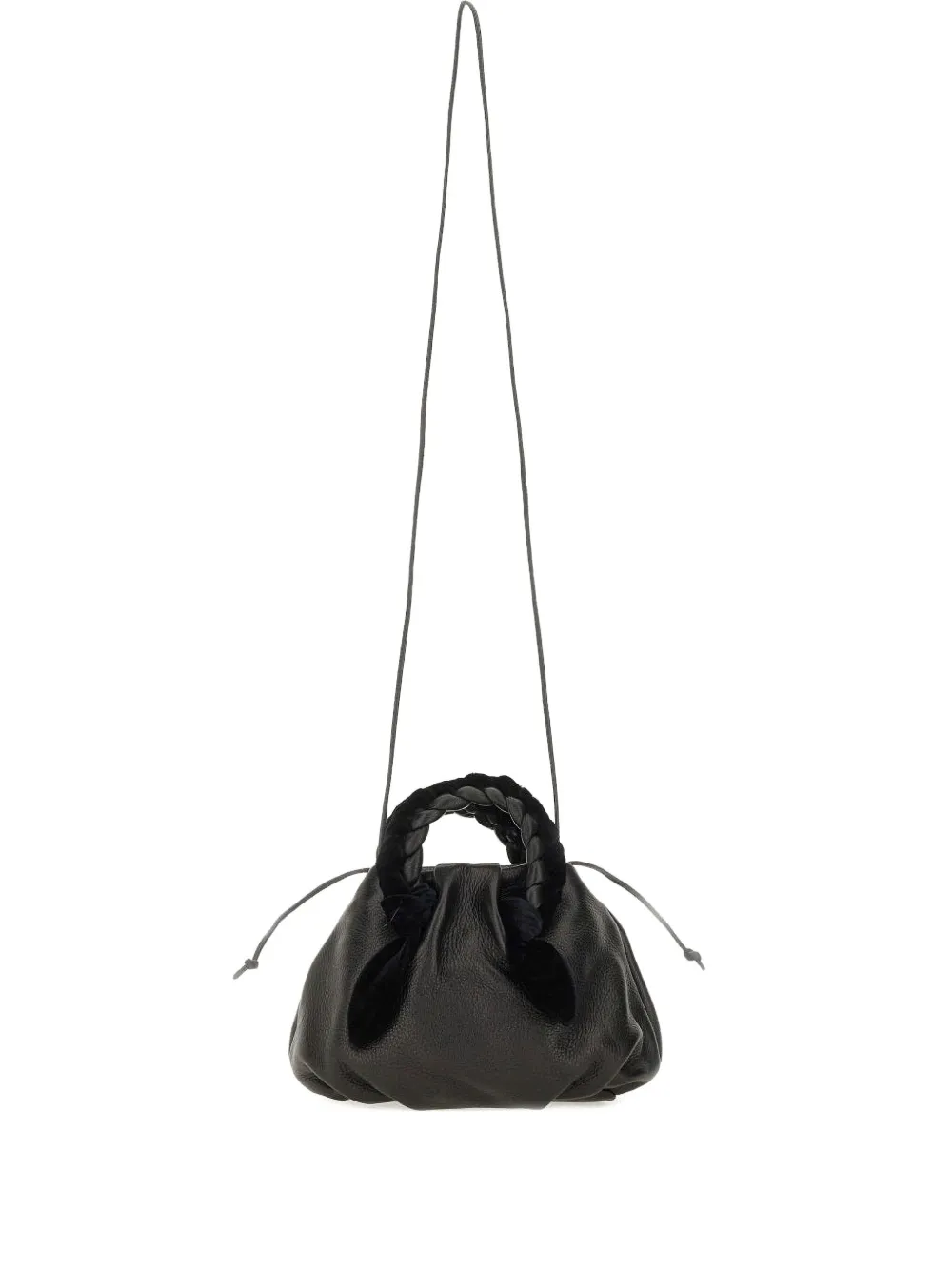 

Сумка на плечо с плетёной ручкой Hereu, черный