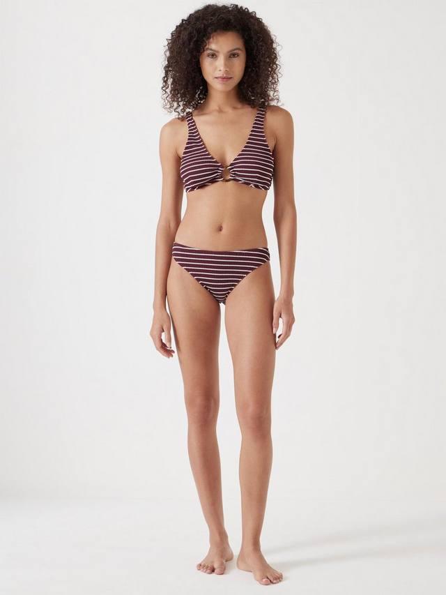 

Кринкл топ бикини с кольцом HUSH, Red