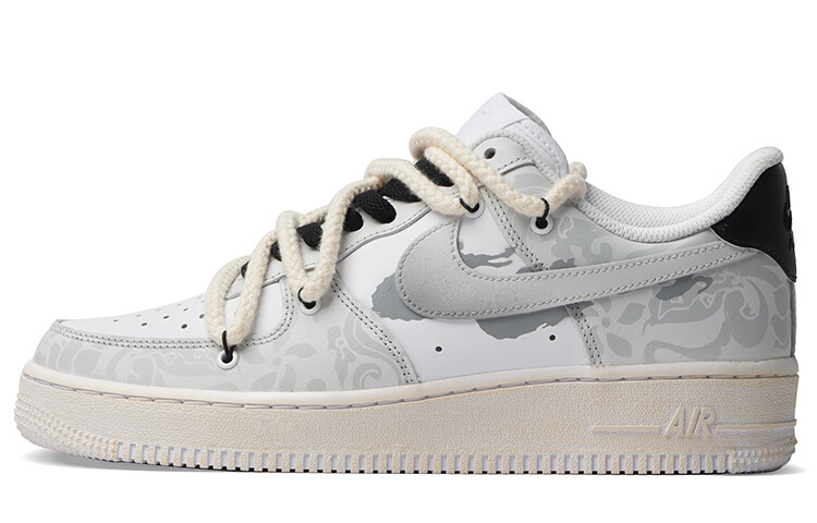 

Кроссовки Air Force 1 для скейтбординга мужские низкие серый/белый Nike