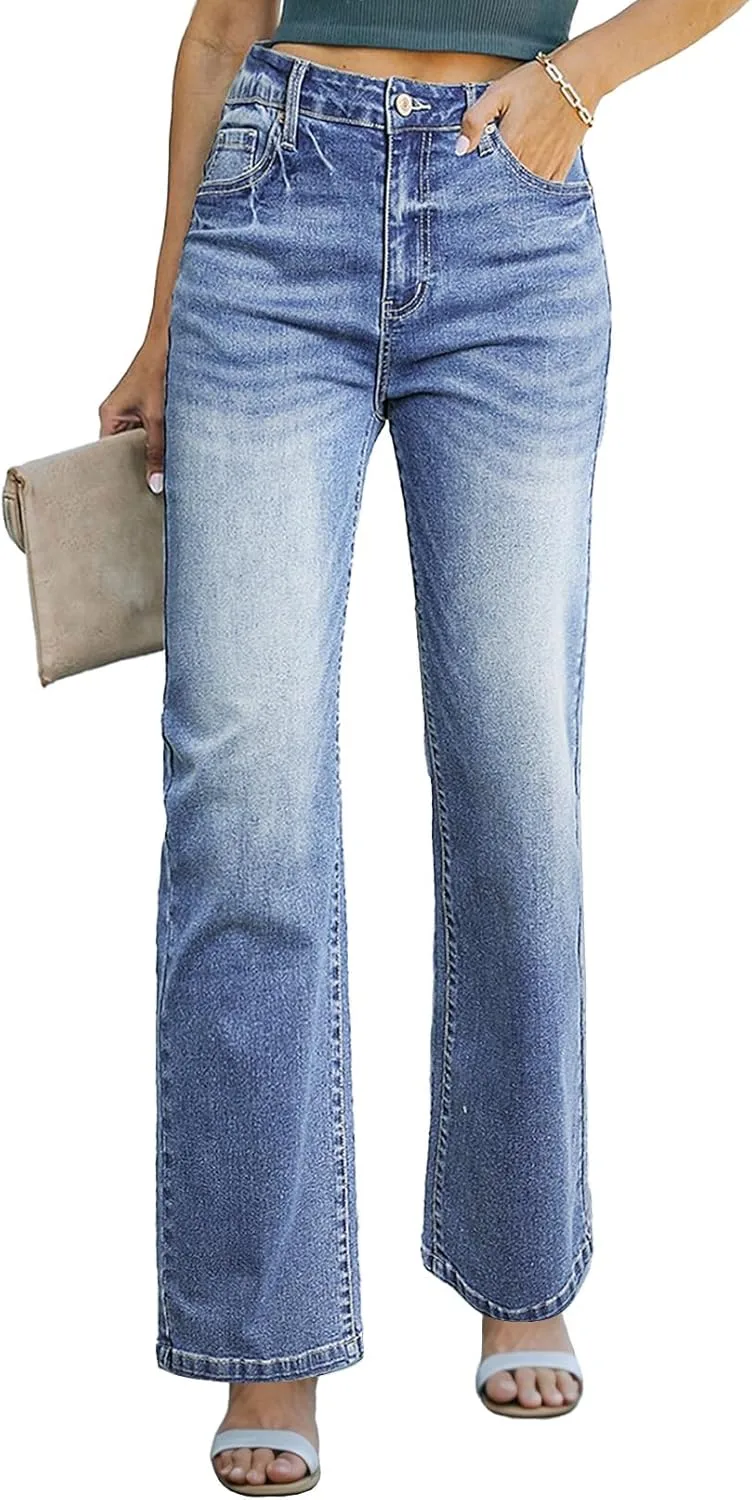 

Sidefeel женские джинсы широкие прямые высокие Zimbaplatinum